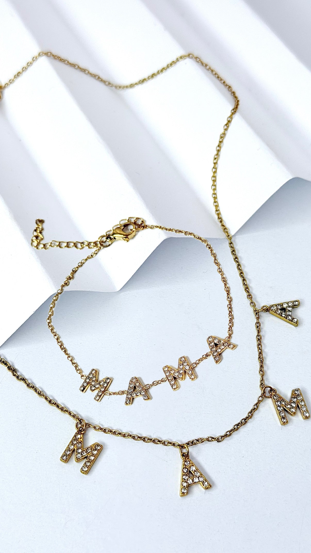 Para mama charm Necklace + Bracelet