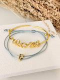 MoM & Letter Bracelet Set
