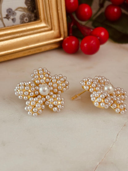 Flower Pearl Earrings