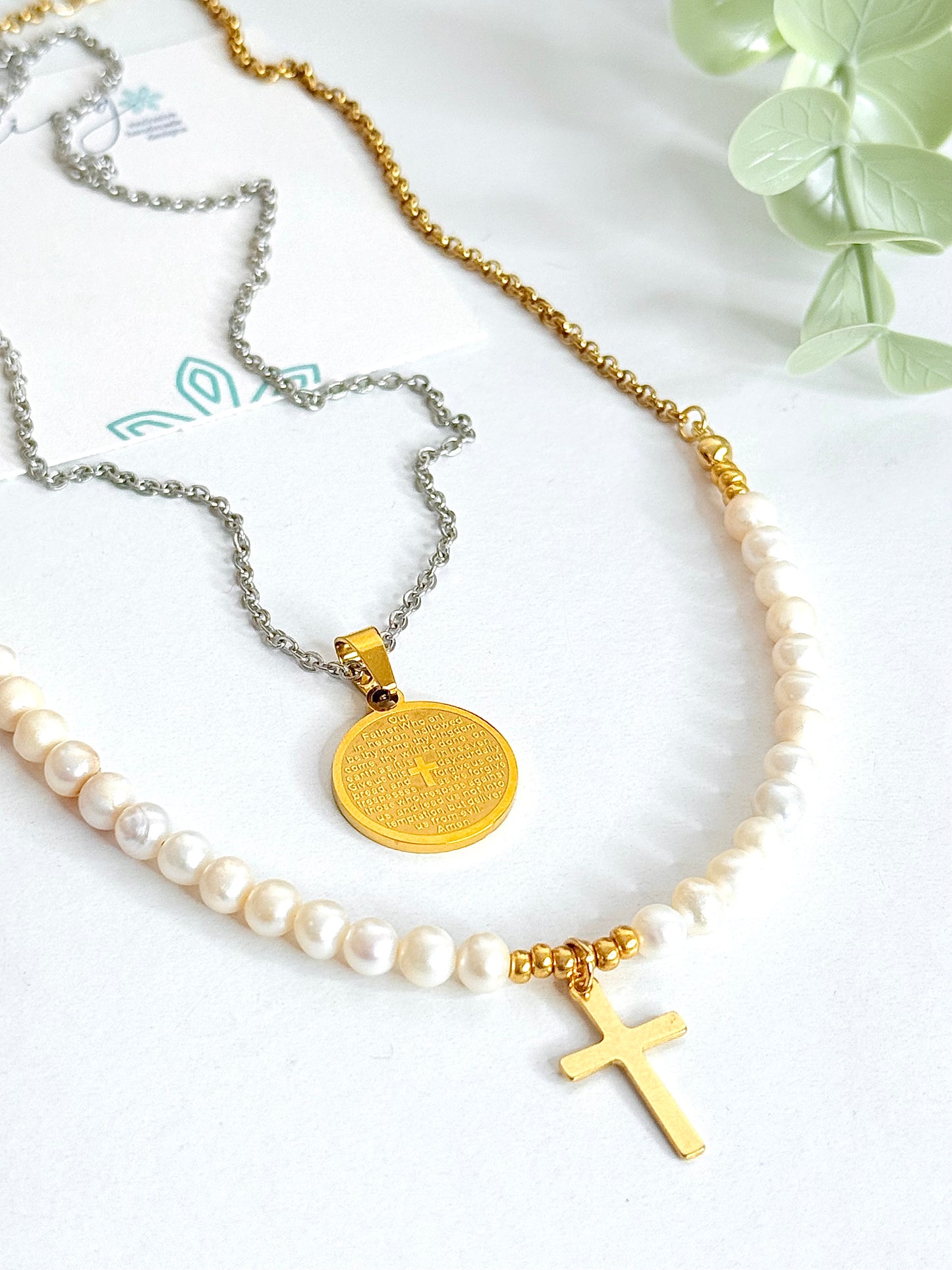 Faith Pearl Necklace