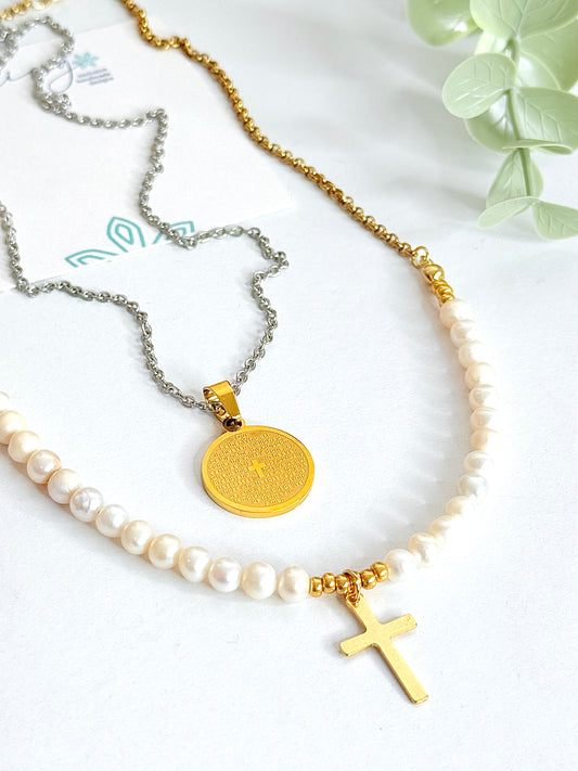 Faith Pearl Necklace