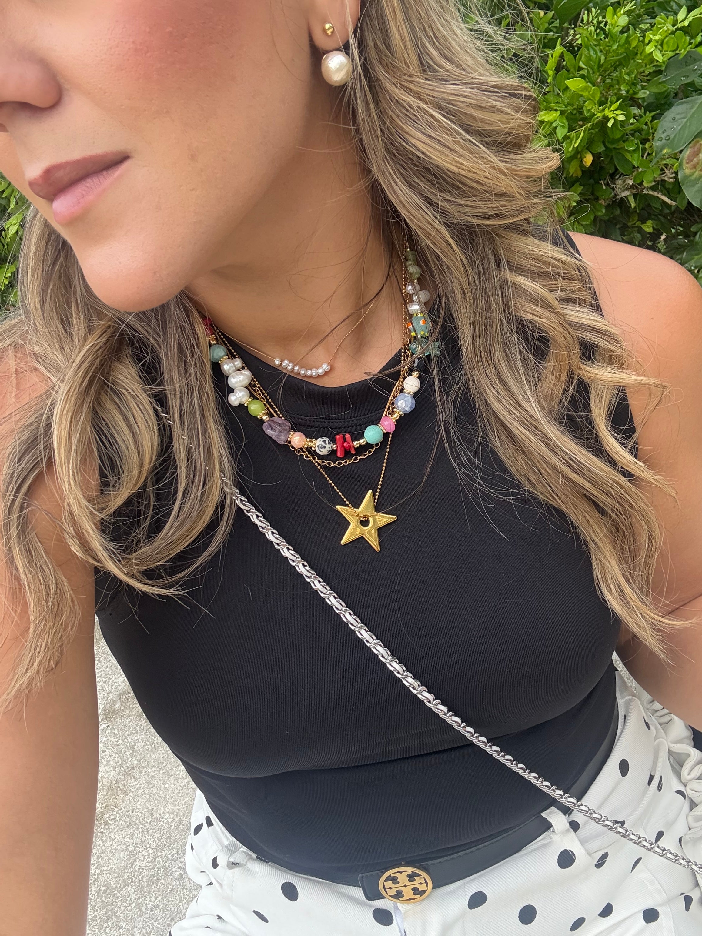 3 layer Star Necklace