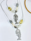 Silver Fish Necklace