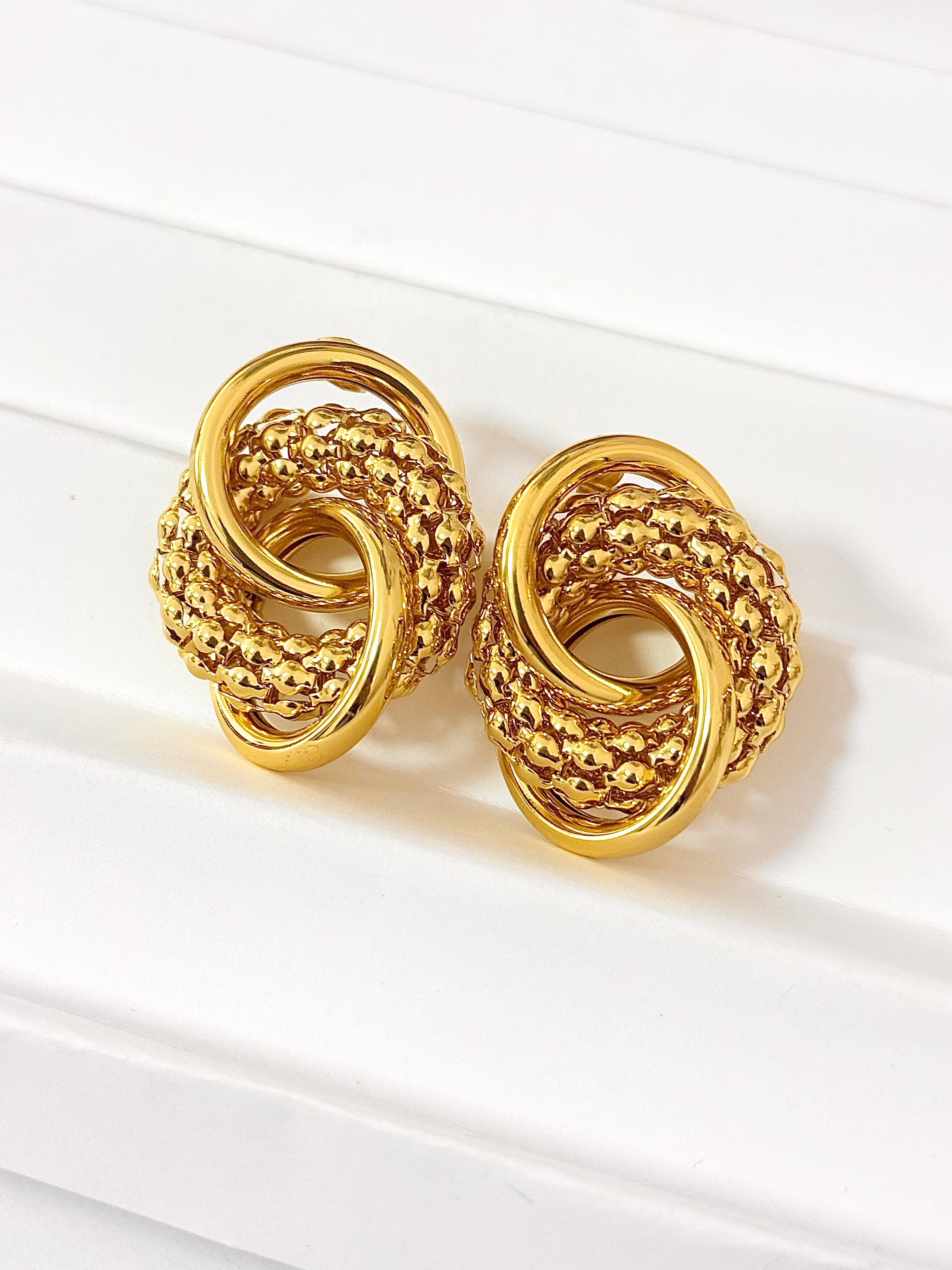 Chunky Gold Earrings