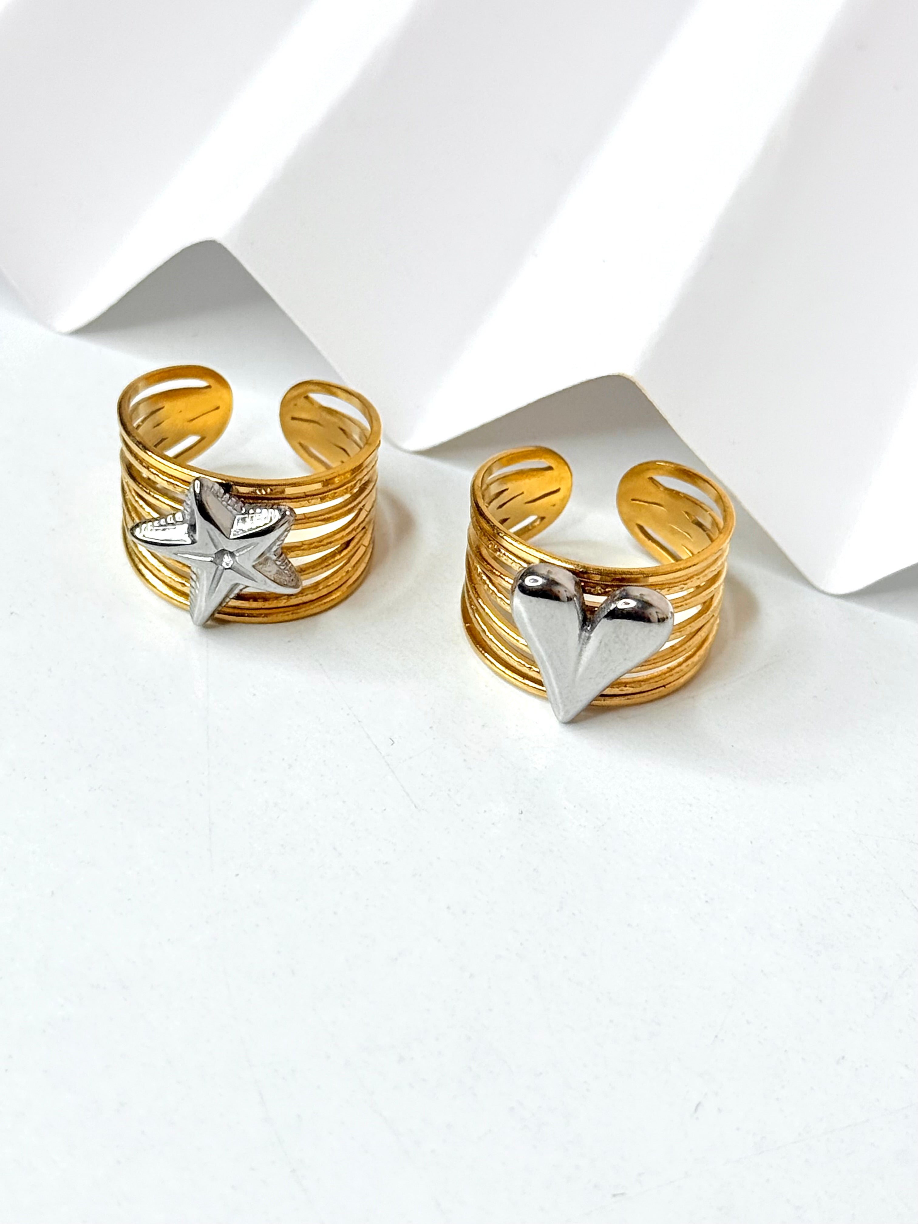 Multi Gold & Silver Ring (se venden por separado)