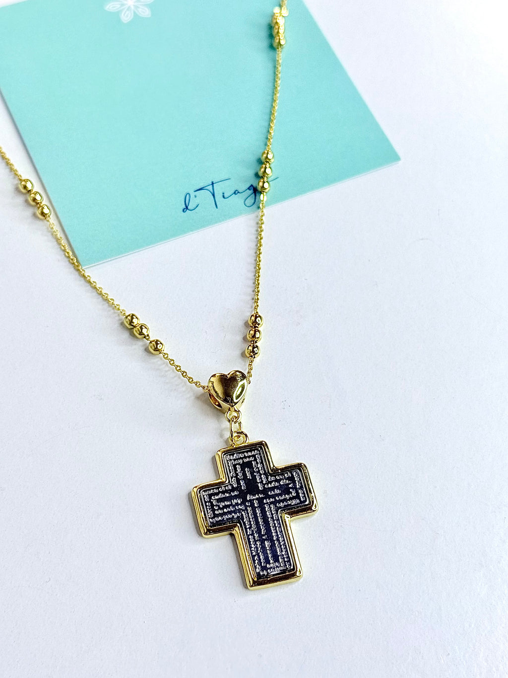 Padre Nuestro Cross Necklace