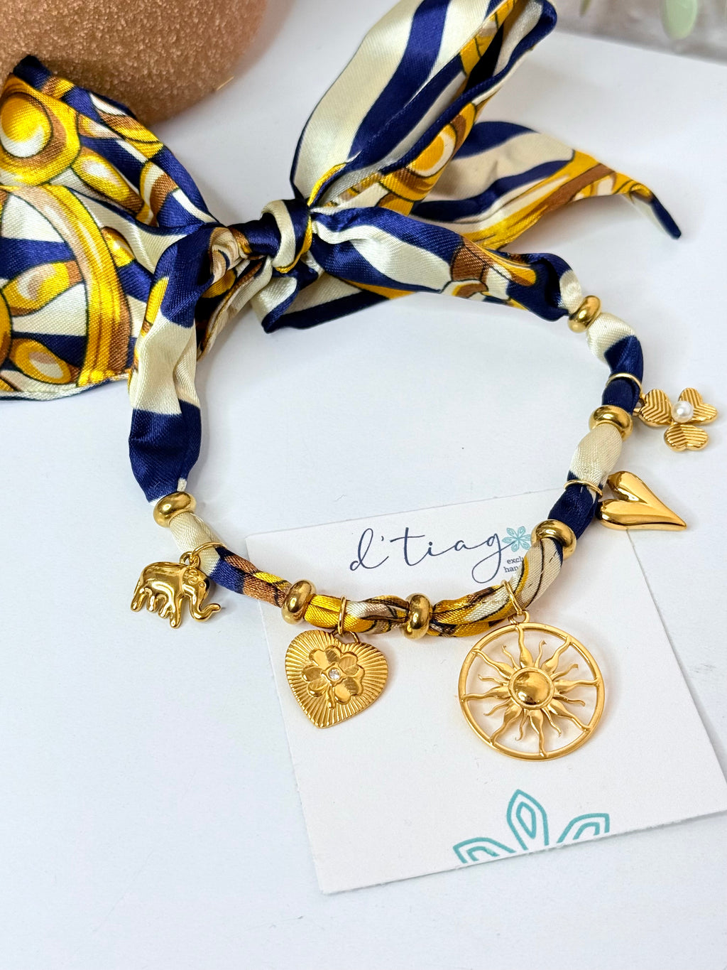 Stella Blue & Gold Necklace