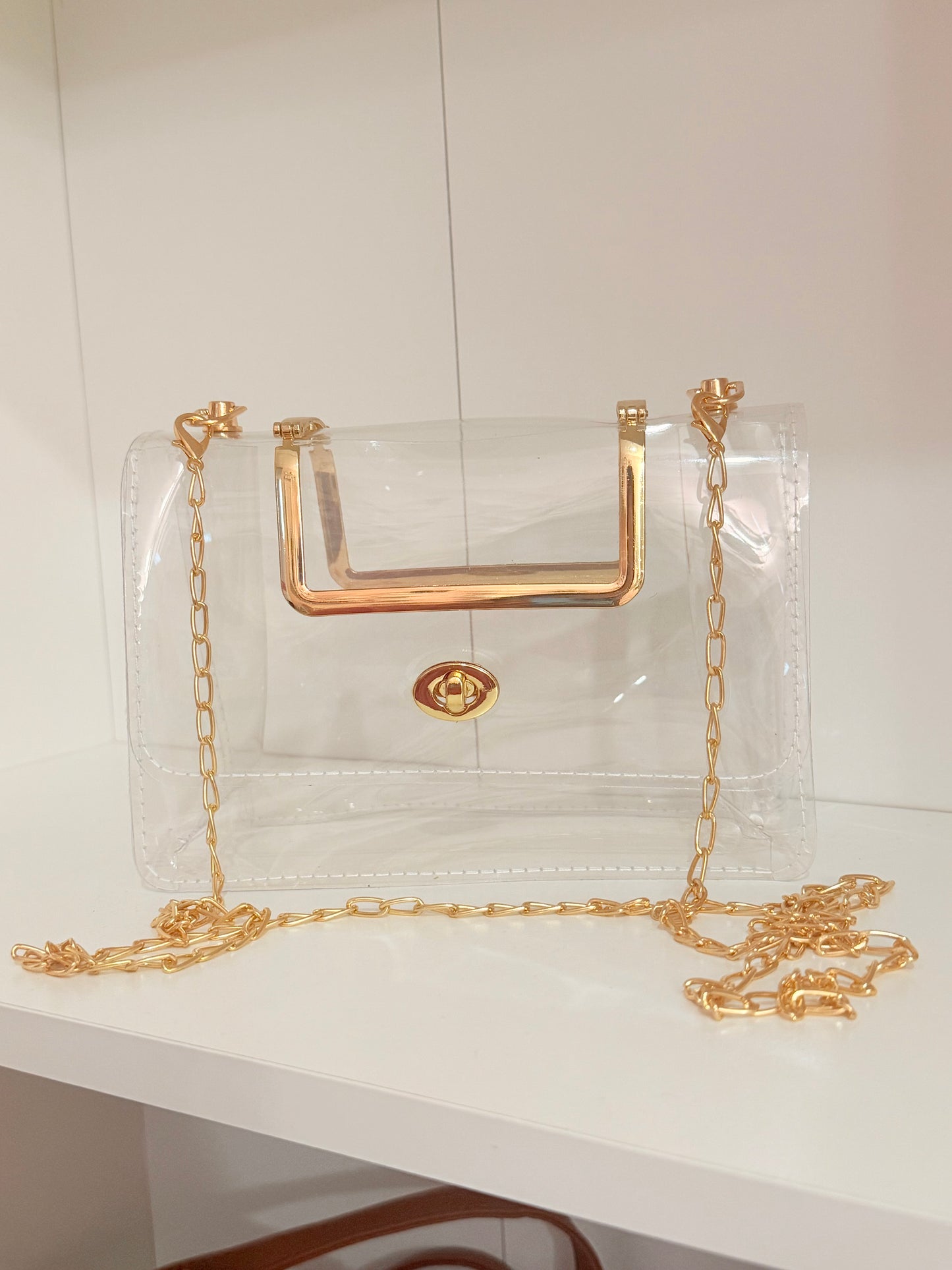 Zara Bags- Clear Gold
