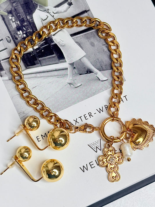 Amor con Fe Bundle Earrings & Bracelet