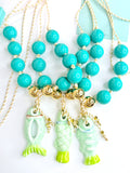 Valencia Necklace- teal