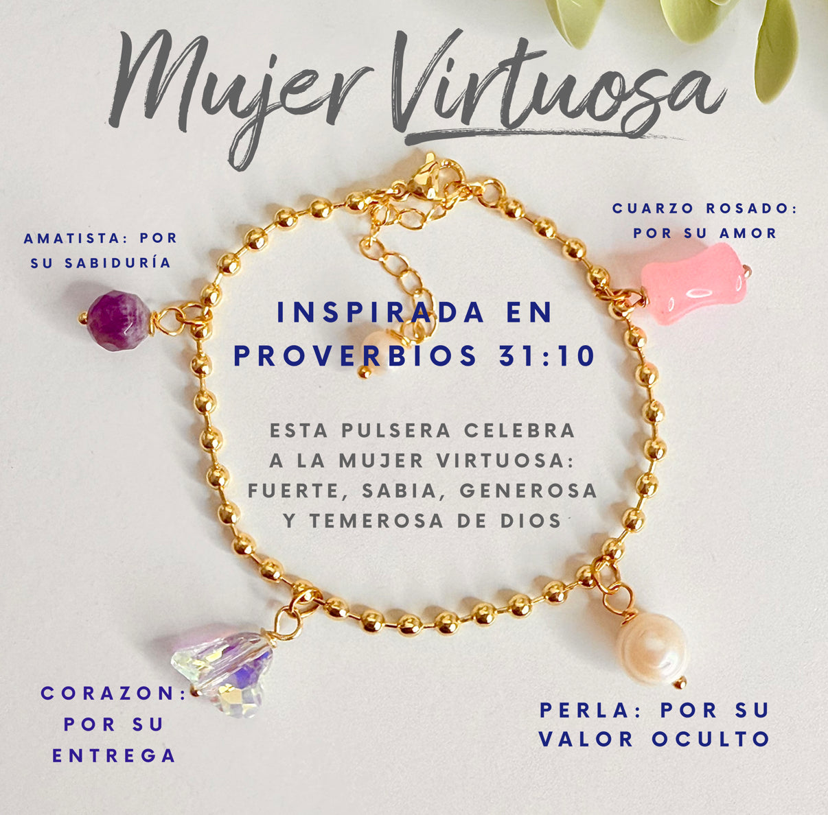 Mujer Virtuosa Bracelet- HDJ
