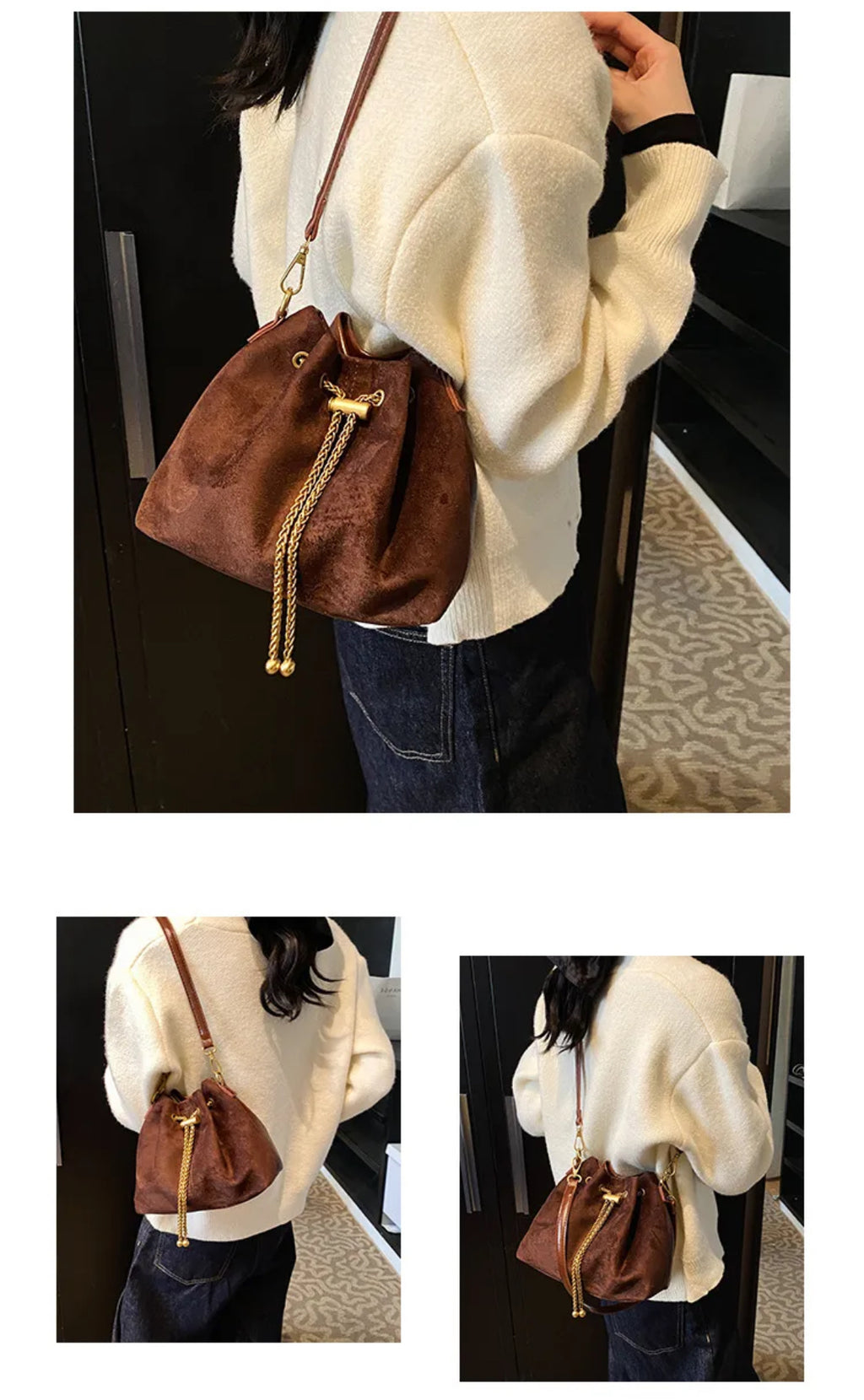 String Zara Bag color Brown