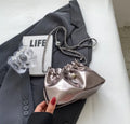 Zara Small Metallic Peweter Bag