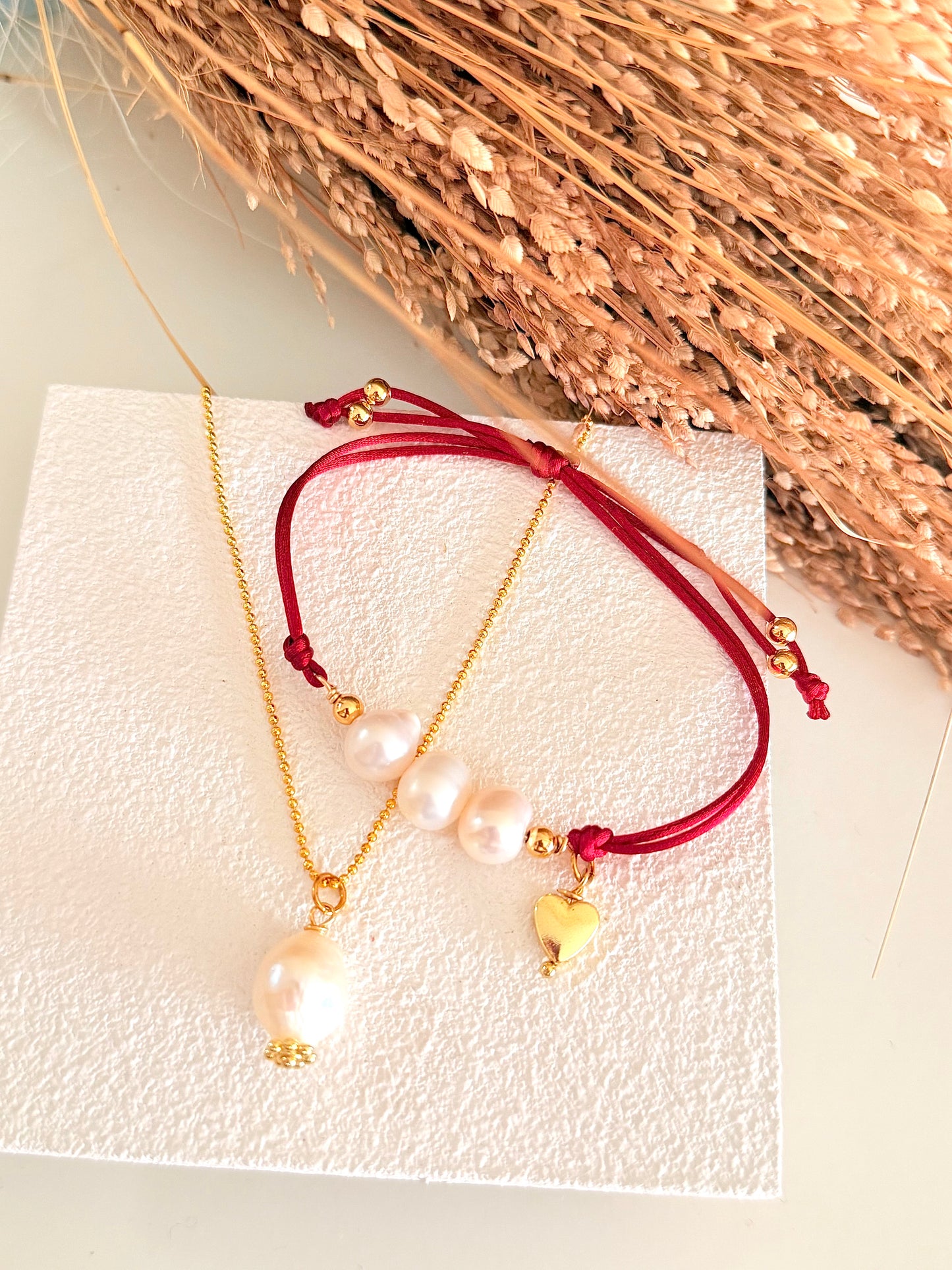 My Pearl Set Necklace & Bracelet