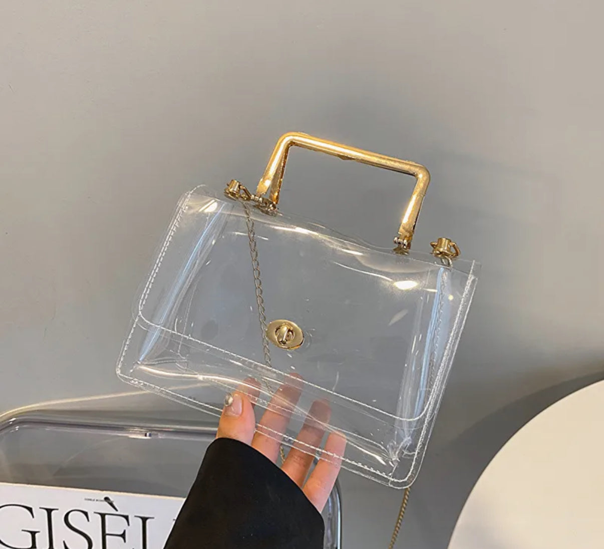 Zara Bags- Clear Gold
