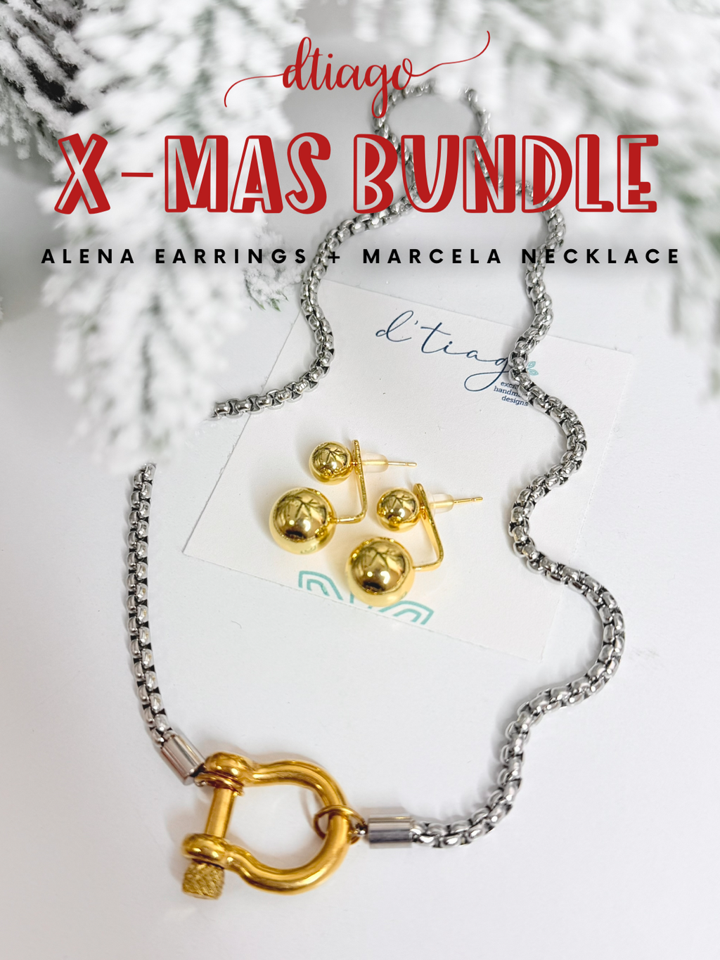 Top Seller Bundle Set Alena Earrings & Marcela Necklace