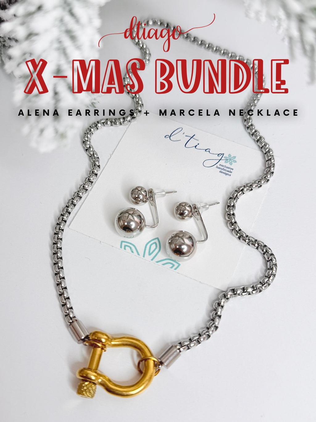 Top Seller Bundle Set Alena Earrings & Marcela Necklace