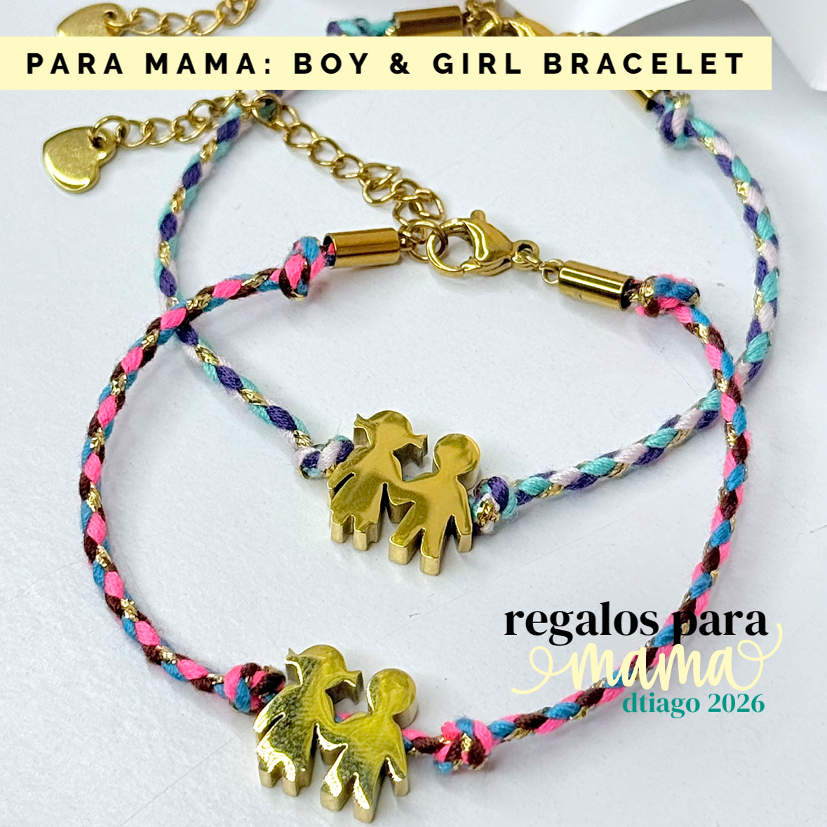 Para mama: Boy & Girl Bracelet