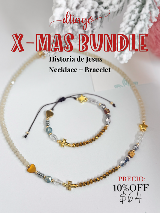 NUEVO Historia de Jesus Bundle Necklace + Bracelet