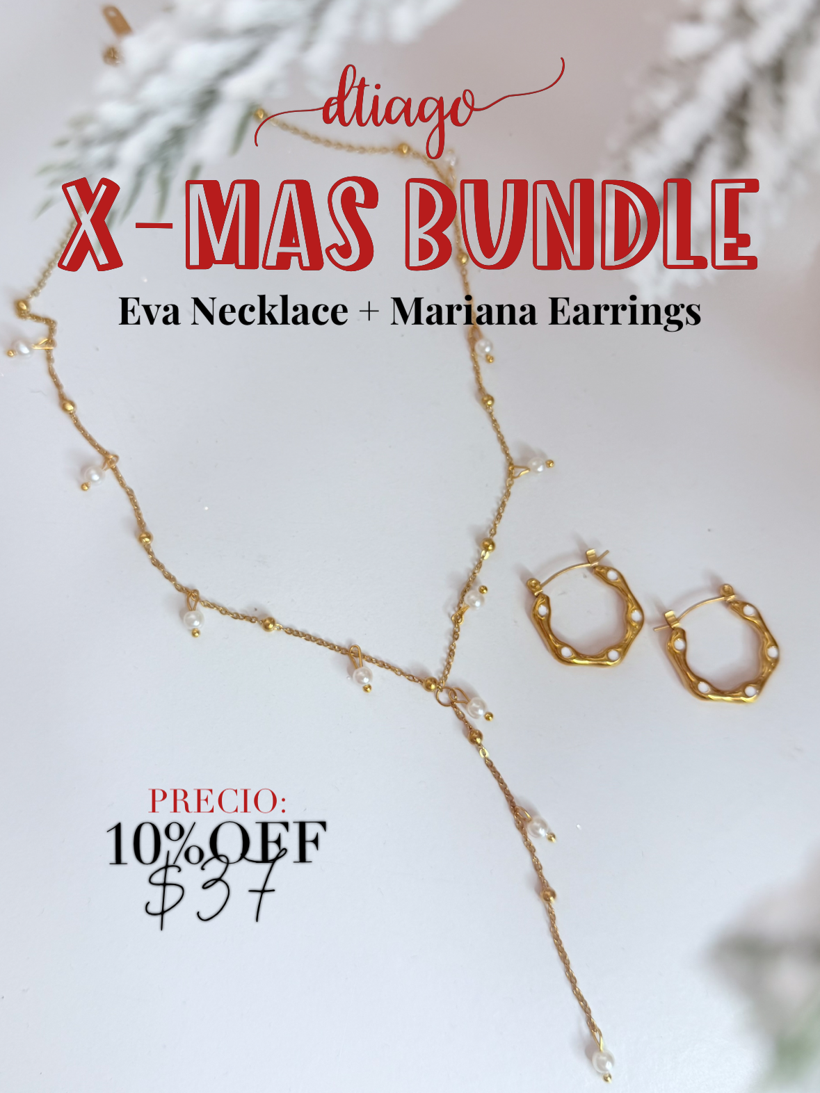 X-mas Bundle Eva Necklace + Mariana Earrings
