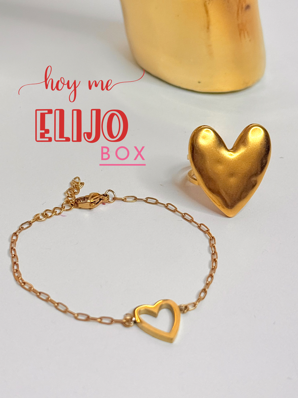 Hoy me Elijo Box Bracelet + Ring